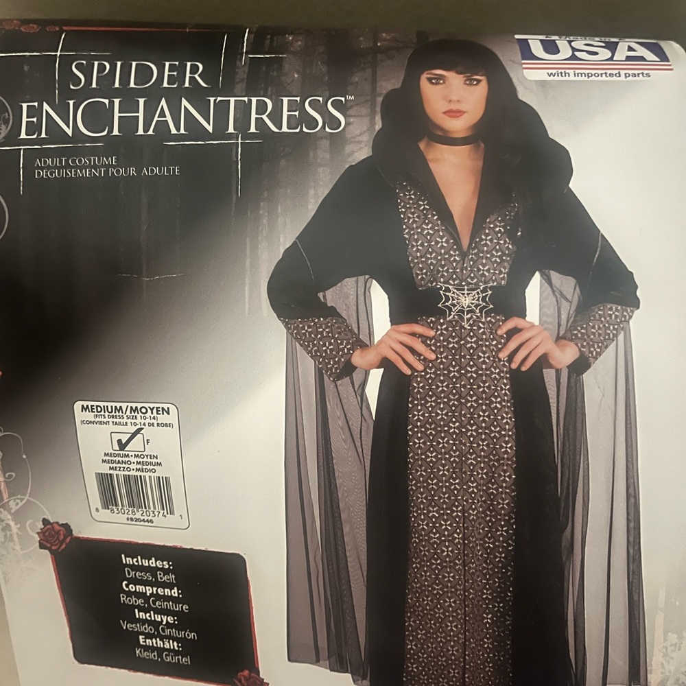 SPIDER ENCHANTRESS COSTUME SIZE M